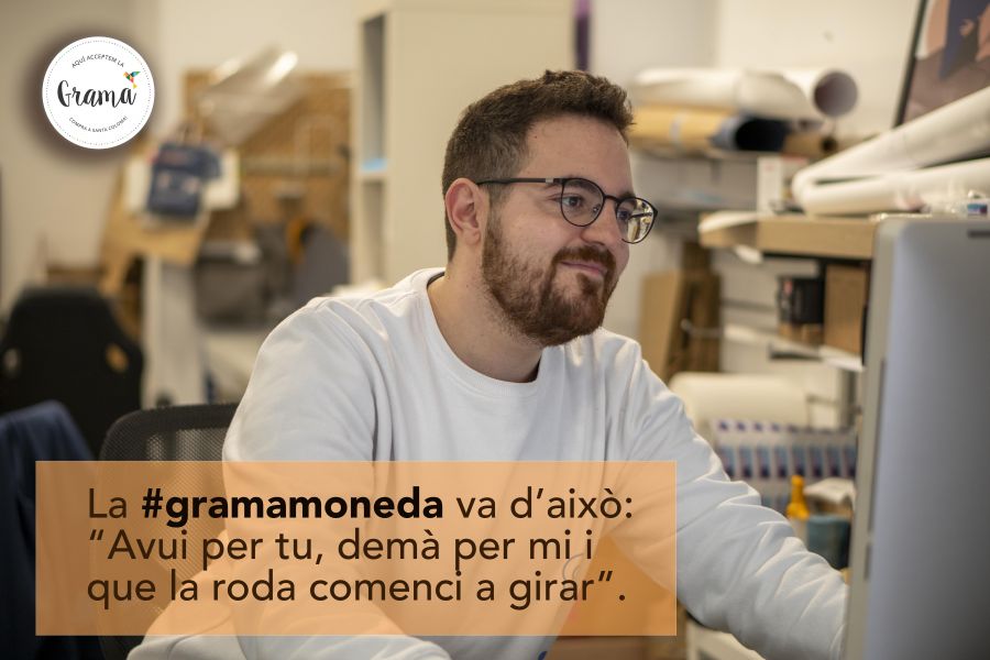 La #gramamoneda va d’això: “avui per tu i demà per mi, i que la roda comenci a girar”