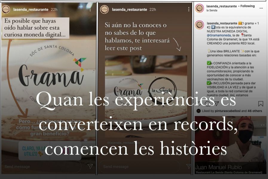 Las historias se crean cuando las experiencias se convierten en recuerdos